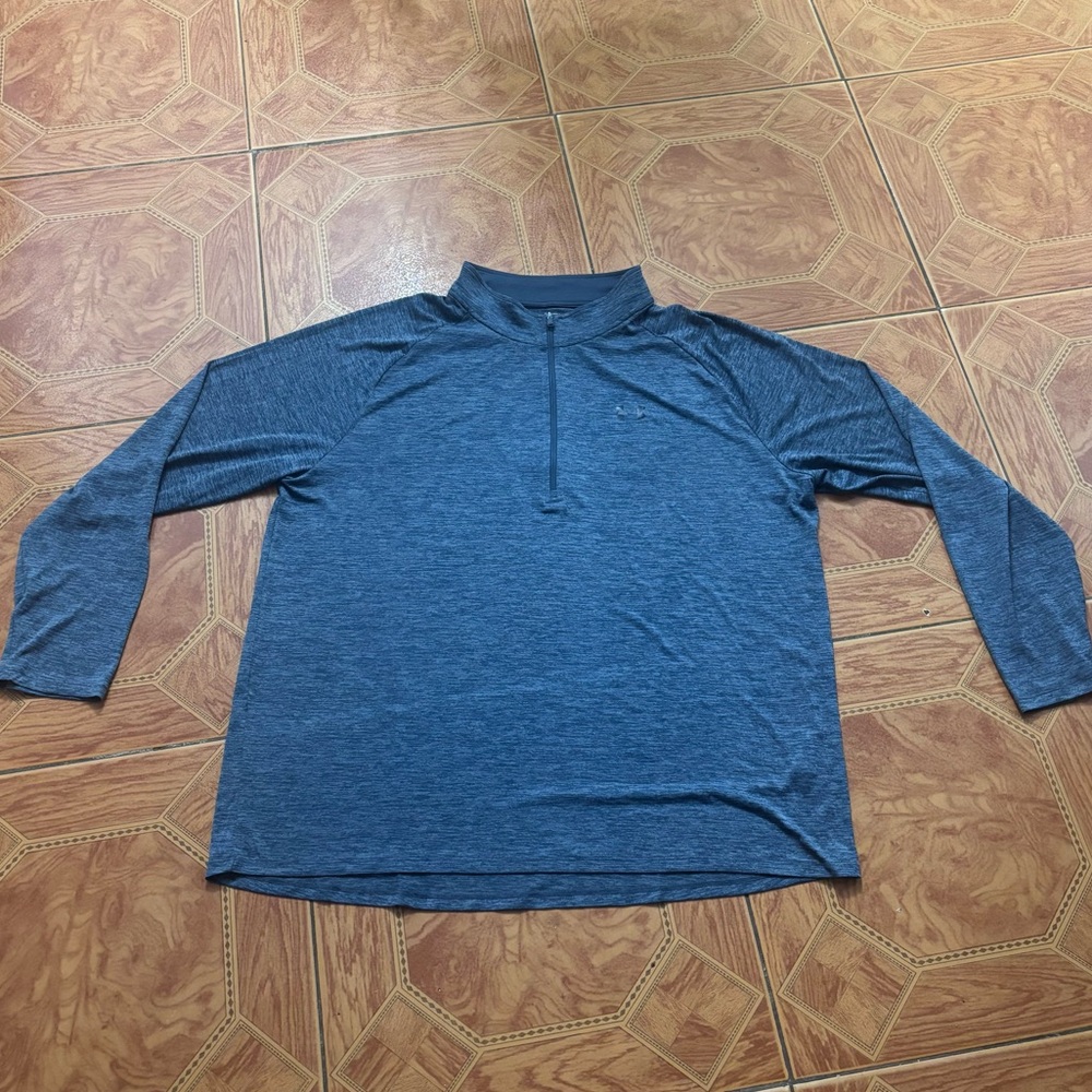 Under Armour Men’s HeatGear Gray Quarter Zip Size 4XL